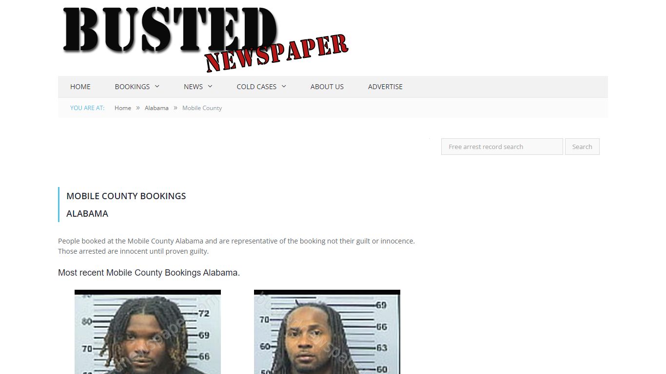 Mobile County, AL Mugshots - BUSTEDNEWSPAPER.COM